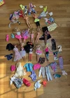 Vintage Lot of Barbie Dolls with Clothes 1960s 1970s 1980s