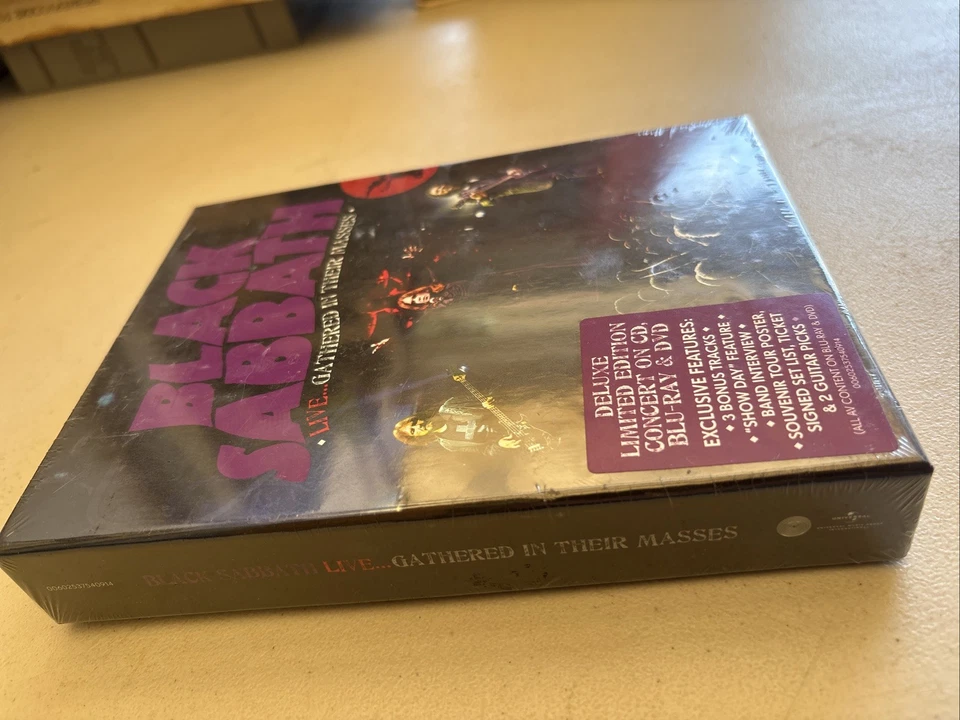 Black Sabbath Live: Gathered in Their Masses Limited Edition CD Blu-ray DVD RARE - Image 1 of 4