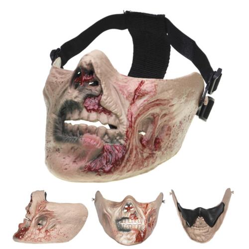 New Army Zombie Skull Half-face Corpse Airsoft Paintball Tactical Protect Mask C