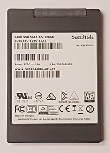 128 GB SATA III SanDisk X400 SSD SD8SB8U-128G-1122 3D-NAND TLC 2.5" Festplatte