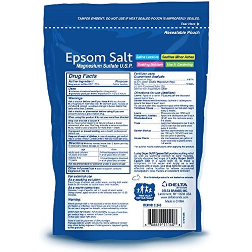 Lucky Super Soft Magnesium Sulfate U.S.P. Epsom Salt, 19.2 Ounce - Picture 2 of 2
