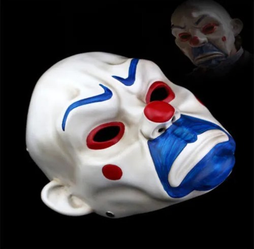 Joker Bank Robber Latex Mask Clown Batman Dark Knight Cosplay Halloween Costume - Picture 4 of 4