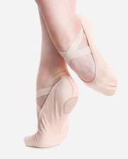 So Danca Split Sole Canvas Ballet Shoes SD120 Pink or White Left and Right shoe