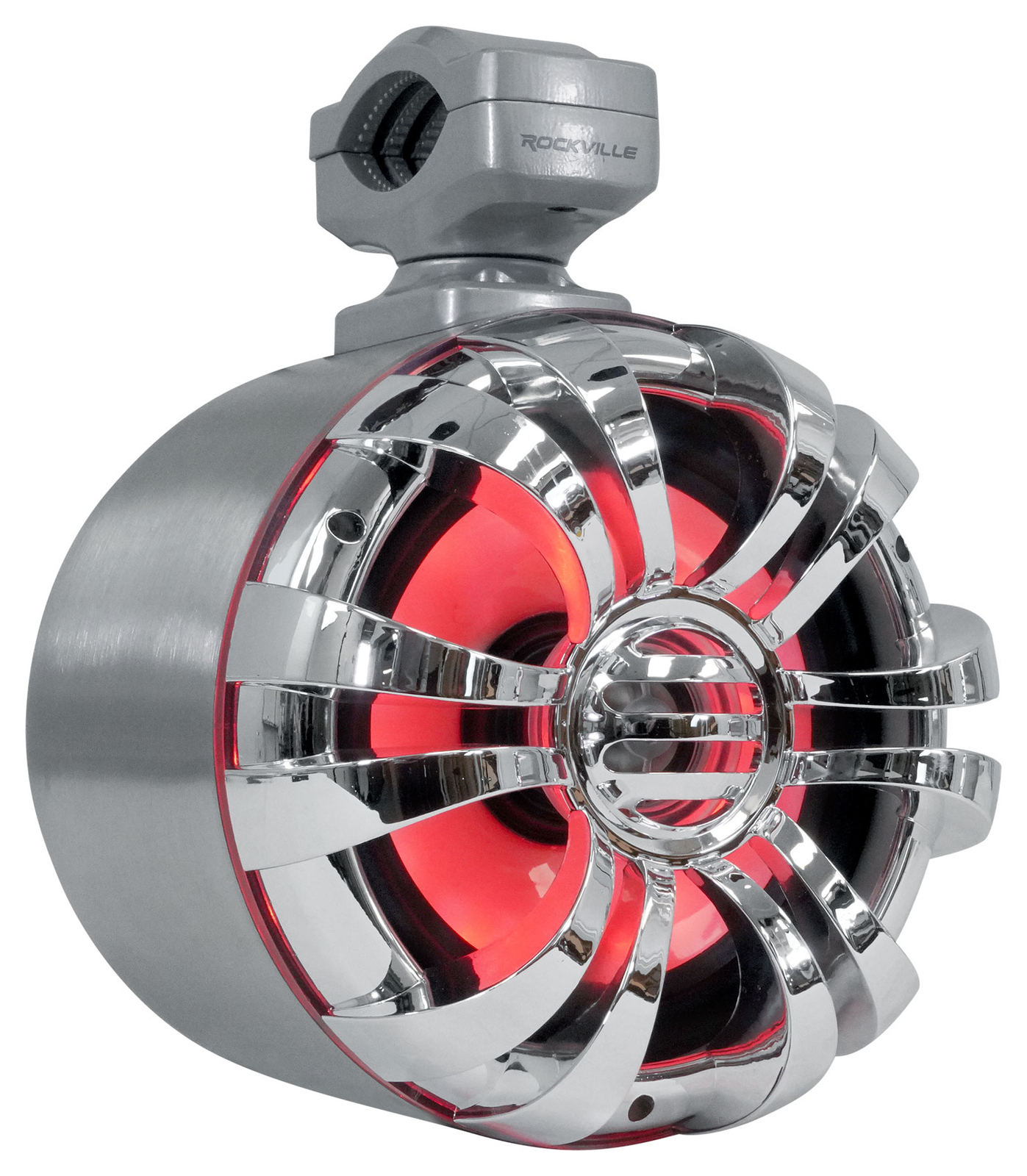 4 Динамики Rockville 65 LED Silver Tower Усилитель Bluetooth PS40 для квадроциклов UTVRZR