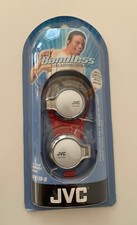 JVC HA-E130-W Bandless Ear Hook Stereo Headphones For Portable Audio NEW SEALED