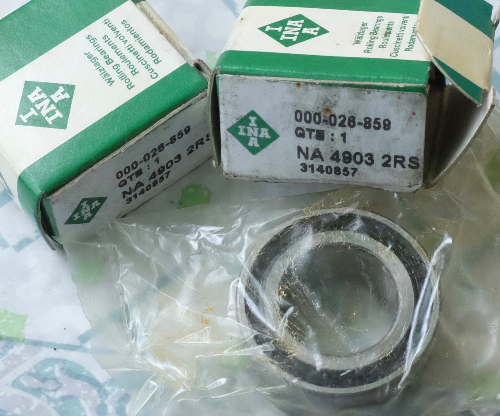 Roulement à aiguilles INA NA 4903.RS 17x30x14 mm pour arbre mécanique de guidage