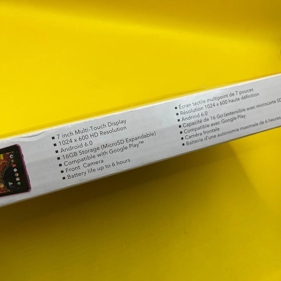 ⚡SHIPS SAME DAY⚡ RCA PINK Voyager 7″ 16GB Tablet Android 6.0 [NEW & SEALED] - Image 2 of 4