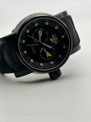 INVICTA 48MM S1 RALLY NINJA DAyDATE BLACK & YELLOW #4E28 | eBay