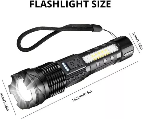 Observatioy Flashlight Outdoor Lighting White Laser Flashlight Rechargeable New - Bild 17 von 18