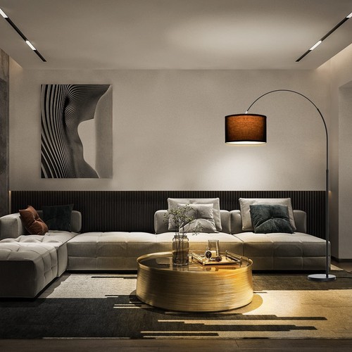 E27 Bogenleuchte Stehlampe Wohnzimmer Stehleuchte Design Bogenlampe Leselampe - Bild 8 von 10