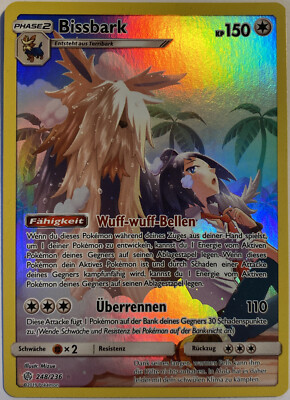 Pokemon Bissbark CHR | Deutsch 248/236 Welten im Wandel | Near Mint