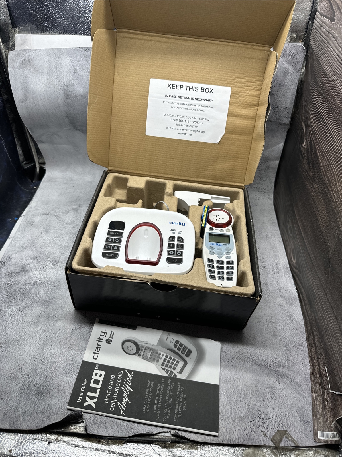 Clarity XLC8 Amplified Cordless Phone eBay