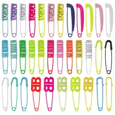 Metal DIY Colored Safety Pins Large Safety Pin Brooches Decoration Accessories