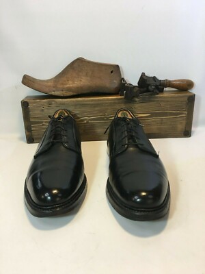 VINTAGE FLORSHEIM IMPERIAL 10.5 E BLACK PEBBLE GRAIN PTB OXFORD V