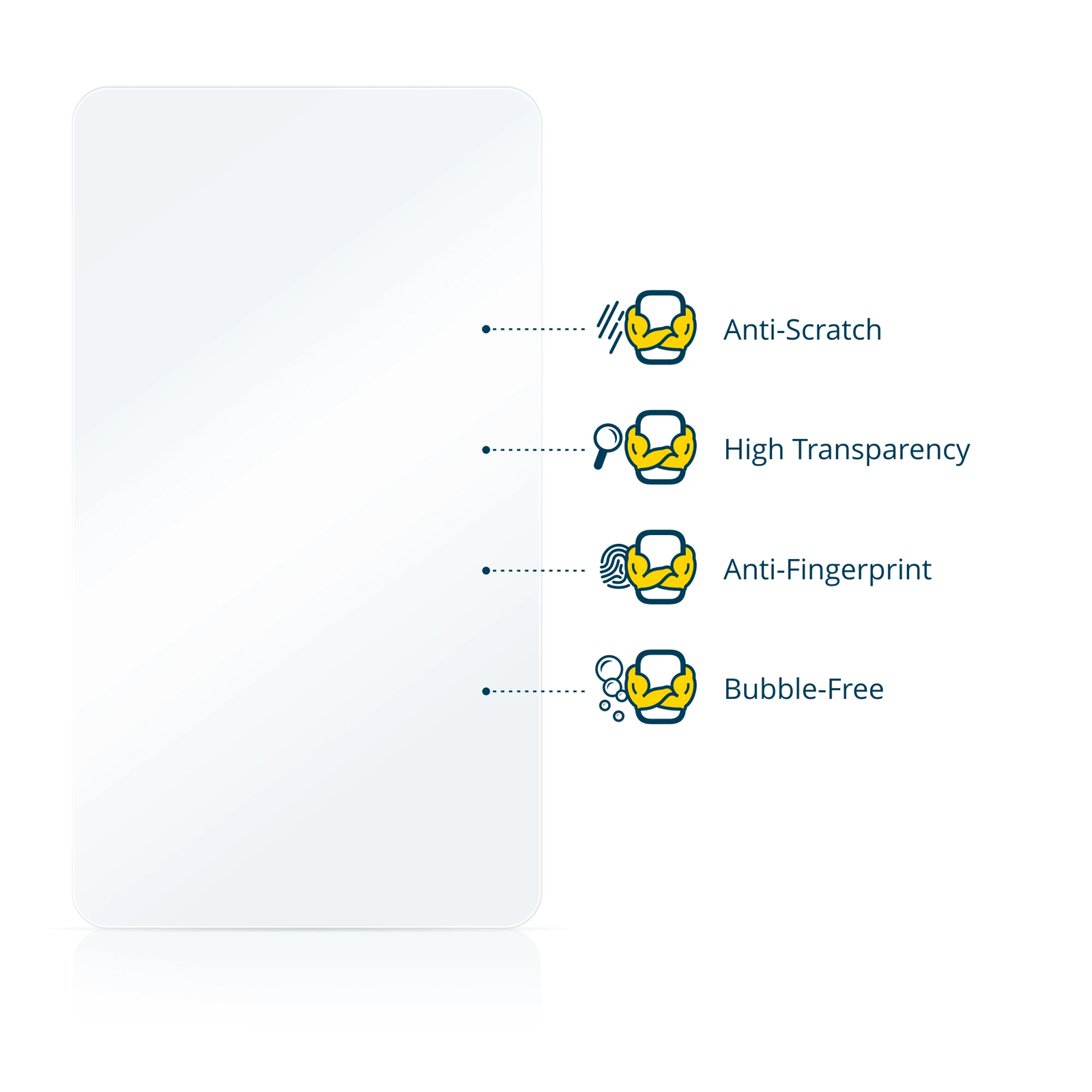 2x Screen Protector for Motocaddy M5 GPS Electric Trolley Clear