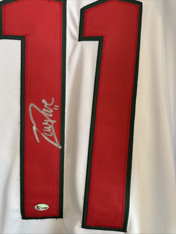 Jersey personalizado firmado por Zach Parise certificado de autenticidad talla XL Foto 3 de 3