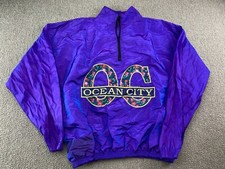 Yeninis Iridescent Jacket Purple Purple Surf Wear Surfing Beach Ocean City VTG