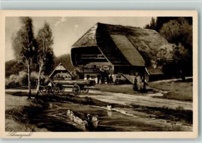 12069182 - Signed Willy Moralt - Black Forest House Black Forest Painter