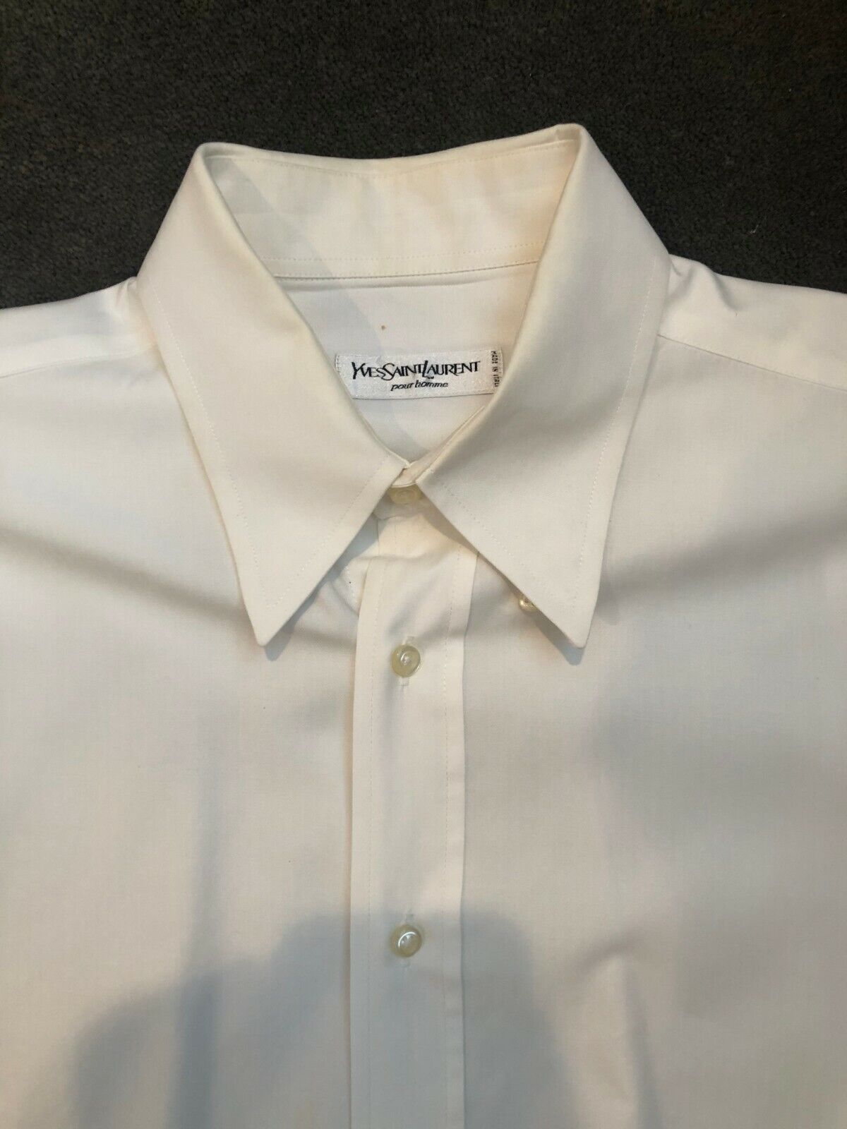 🔥60% OFF🔥 [SALE] Saint Laurent Paris White Formal Shirt Sz. L