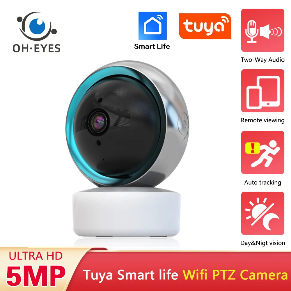 5MP Wifi PTZ IP Security Camera Auto Tracking Wireless CCTV Surveillance Camera
