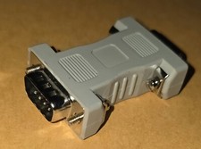 DB9 Male to DB9 Male Adapter Gender Changer Straight Through 9Pin RS-232