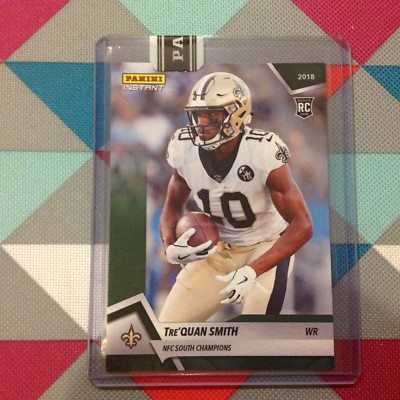 Tre'Quan Smith RC Saints Green 8/10 Made 2018 Panini Instant NFC South Champions