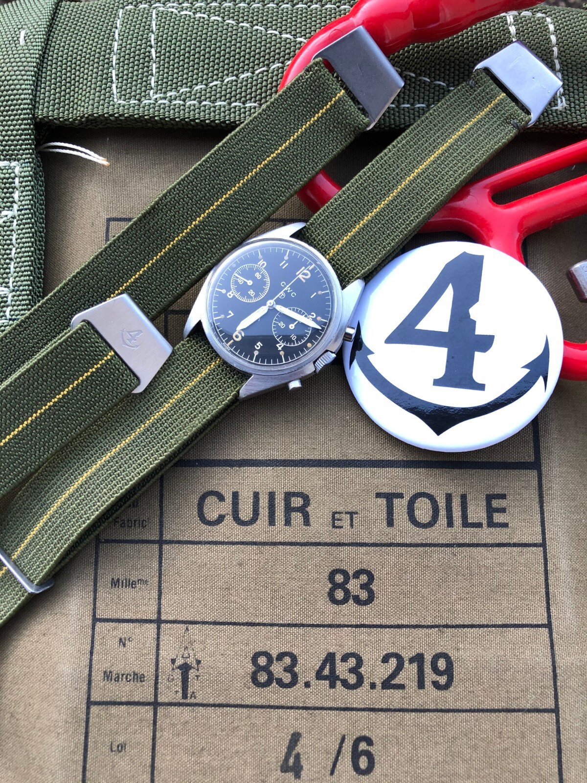 Bracelet Marine Nationale militaire d'origine anti-transpiration élastique et robuste