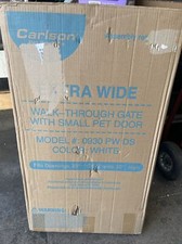 30" Tall Pet Gate with Small Pet Door,Pressure Mount Kit Included,29"-36.5" Wide