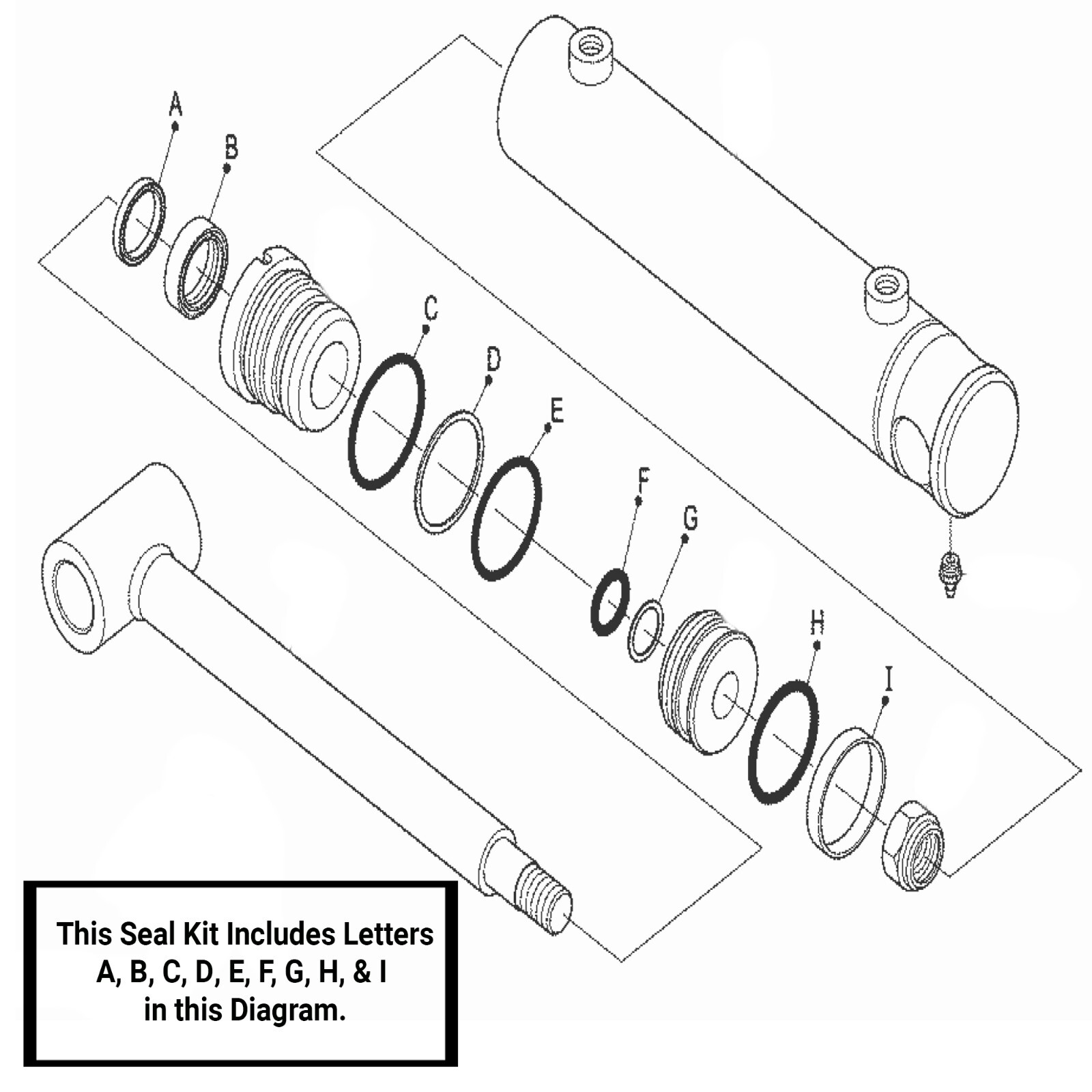 Cilindro Braccio LH/RH Per Caricatore Kubota LA240 &ndash; Ricambio Aftermarket Eparts.shop
