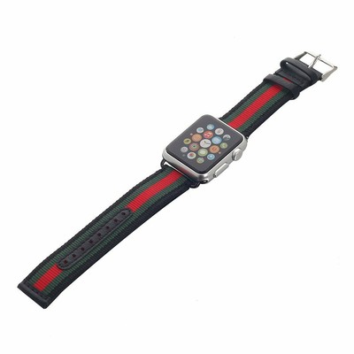 GUCCI motivo a righe SPORT Sostituzione Cinghia di Pelle Watch Band per Apple  Watch | eBay
