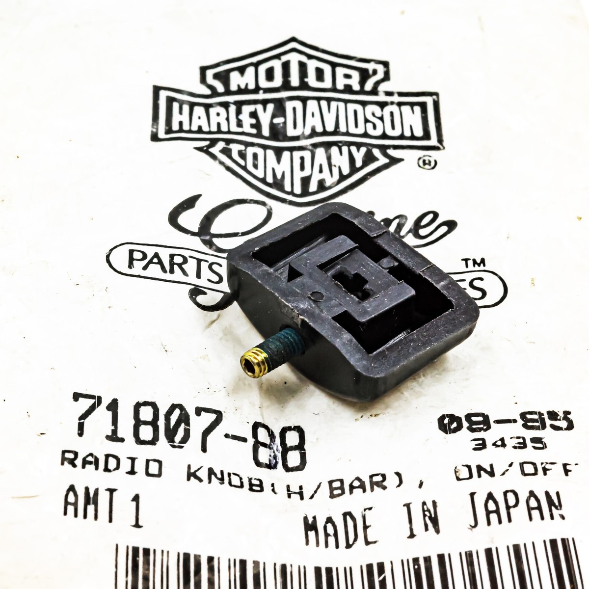71807-88] GENUINE HARLEY-DAVIDSON - Radio Knob, AM/FM/WB