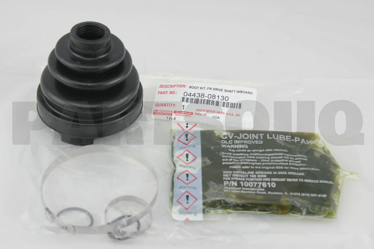 0443808130 Genuine Toyota BOOT KIT, FRONT DRIVE SHAFT INBOARD 