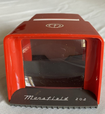 Mansfield 202 Photo Slide Viewer Lighted Red & 42 Kodak 35mm Photo Slides