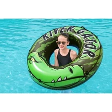 H2OGO! River Gator Swim Tube Pool Ring Float