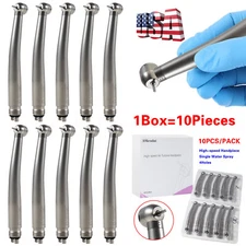 10 Askeadnt Dental High Speed Handpiece Push Button Fast Turbine 1 Way Spray