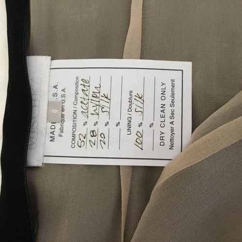 Vintage Badgley Mischka Damen schwarz Hand Perlen einzigartiger Ausschnitt Cocktailkleid 8 - Bild 9 von 9