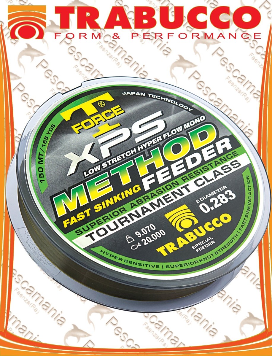Monofilo Trabucco METHOD FEEDER Da 300 Metri Per Ledgering, Giapponese, Nuovo