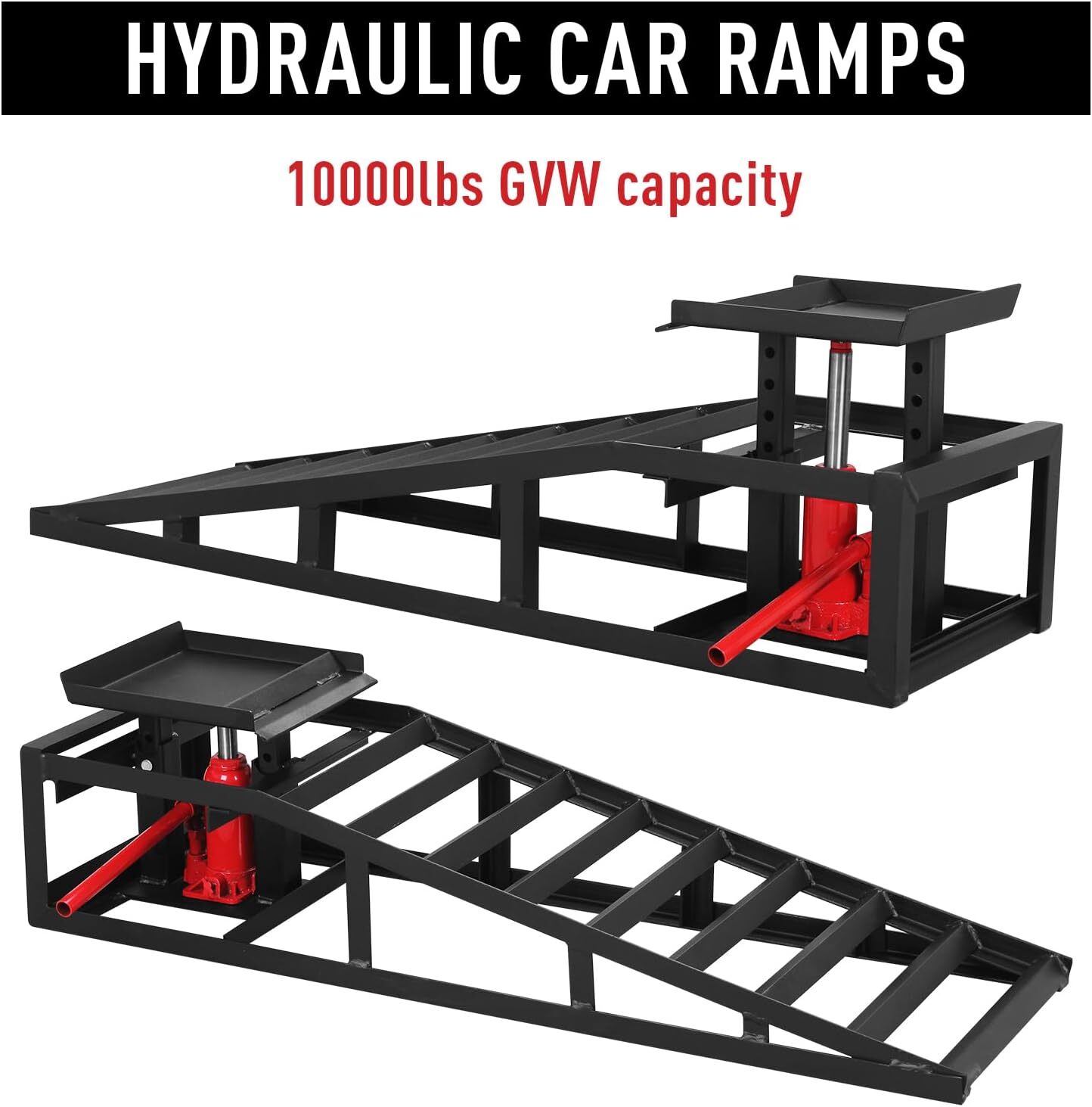 2 Pcs Auto Car Truck Service Ramps Lifts Hydraulic Lift 5 Ton Jack Heavy Duty eBay
