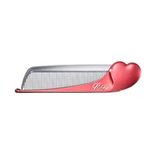 ReFa HEART COMB Aira Shine Red Hair Comb Compact Lightweight Portable NEW