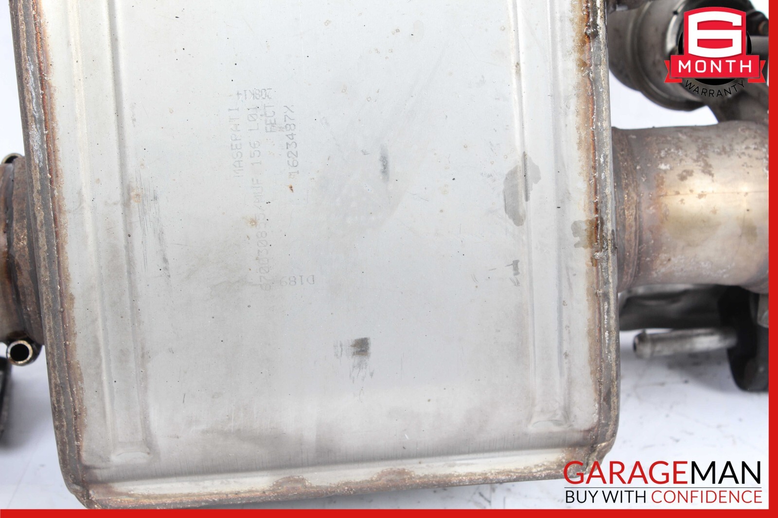 14-17 Maserati Ghibli M157 Rear Left Driver Side Exhaust Muffler Dual Tip
