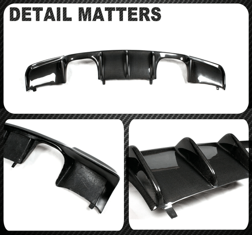 Carbon Heckdiffusor für BMW 3er E92 E93 M3 07-13 Heckschürze Heckansatz Spoiler - Picture 12 of 12