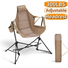 ALPHA CAMP Outdoor Hammock Chair Camping Chairs Heavy Duty Folding Swing Chair