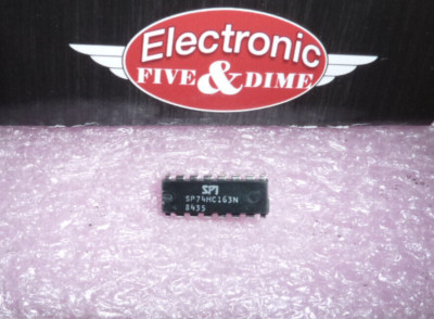 SP74HC163N SPI  Binary Counter, Synchronous, Up Direction, CMOS, PDIP16 IC