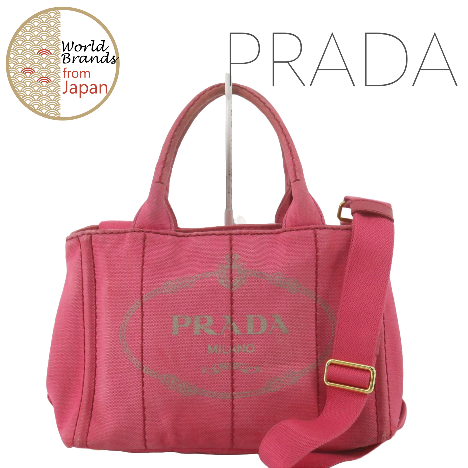 Prada Canapa Pink Tote Bag WB-2503004