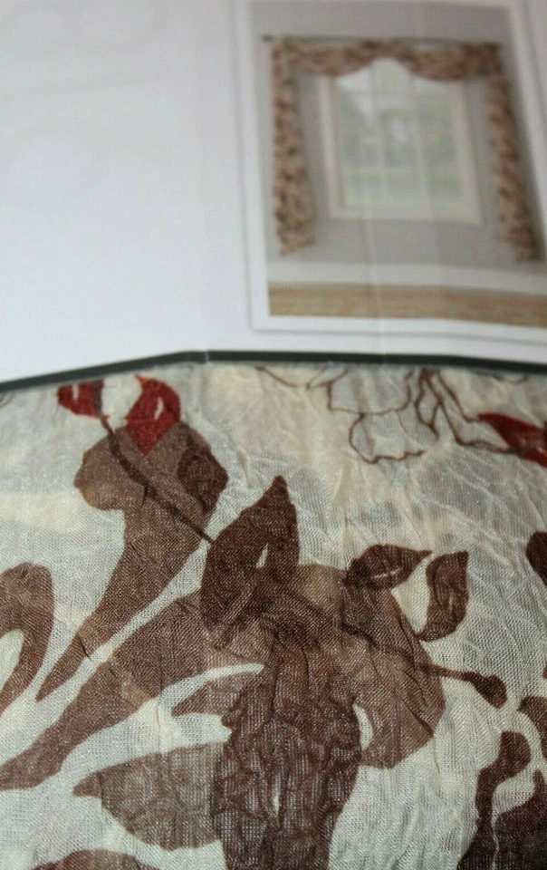 No. Bufanda aplastada 918 con estampado de gasa arrugada un (1) botín - chocolate 51 x 216" Foto 4 de 4