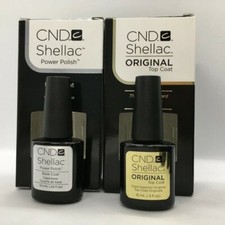 CND Shellac LED/UV Base Coat + Top Coat 0.5 o...