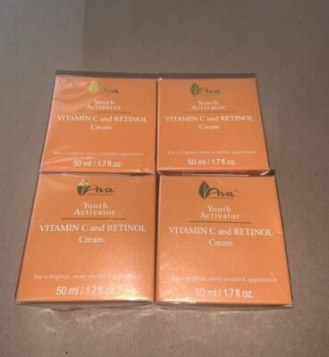 4x Ava Laboratorium Youth Activator Vitamin C & Retinol Cream 1.7 Fl Oz 