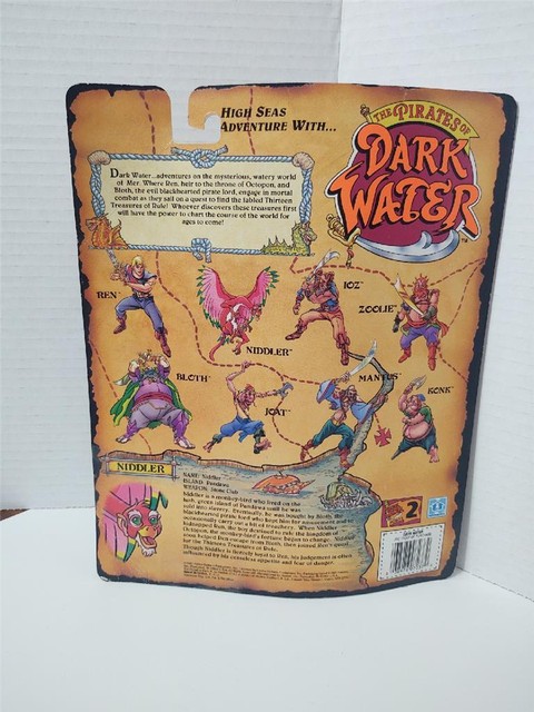 Vintage Pirates of Dark Water Niddler Action Figure 7237 Hasbro 1990 ...