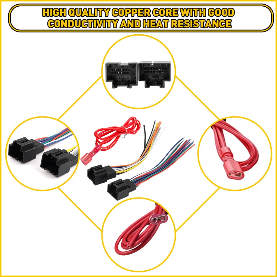 Adaptador de arnés de cableado de radio estéreo para automóvil Plug & Play para Cadillac DTS 2006-2011 Foto 4 de 4