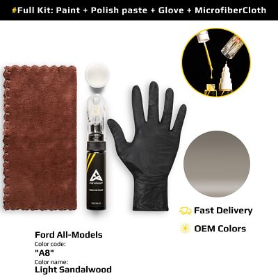 Touch up Paint for Ford Code: A8 Light Sandalwood Easy Apply Scratch Repair